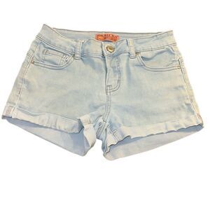 Wax Jean Big Booty Jean Shorts sz Med  jean denim rolled cuffed shorts